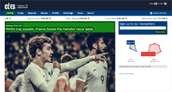 Desktop Screenshot of football-observatory.com