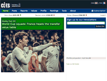 Tablet Screenshot of football-observatory.com